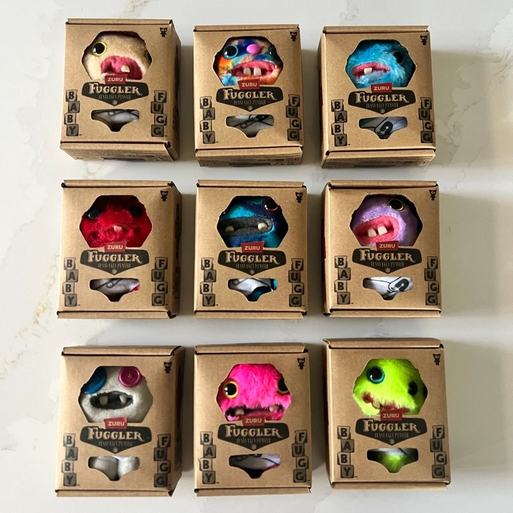 Fuggler Baby Series 3 COMPLETE SET Monster Plush Toy Set of 9 NIB - Picture 2 of 8